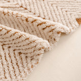 Thick Plush Sofa Cover Throw for Couch, 3D Textured Herringbone Washable Slipcover