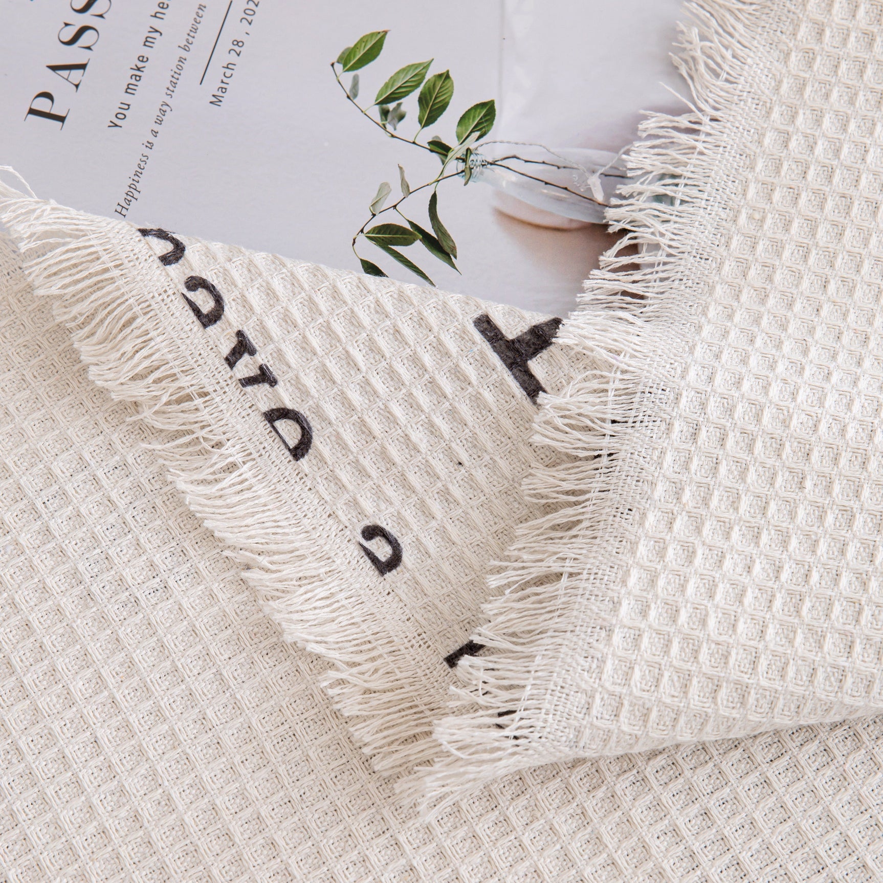 Chenille Sofa Cover Throw, Smile Couch Cover Blanket Throws for Couches, Soft Sofa Towel