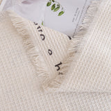 Chenille Sofa Cover Throw, Smile Couch Cover Blanket Throws for Couches, Soft Sofa Towel
