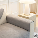 Baroque Floral Quilted Cotton Sofa Cover, Non-Slip Washable Couch Protector