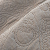 Baroque Floral Quilted Cotton Sofa Cover, Non-Slip Washable Couch Protector
