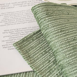 Plush Solid Color Striped L-Shaped Sofa Slipcovers, Washable Non-Slip Textured Furniture Covers