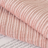 Plush Solid Color Striped L-Shaped Sofa Slipcovers, Washable Non-Slip Textured Furniture Covers