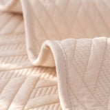 Quilted Geometric Cotton Sofa Cover, Non-Slip & Thick Padded Furniture Covers