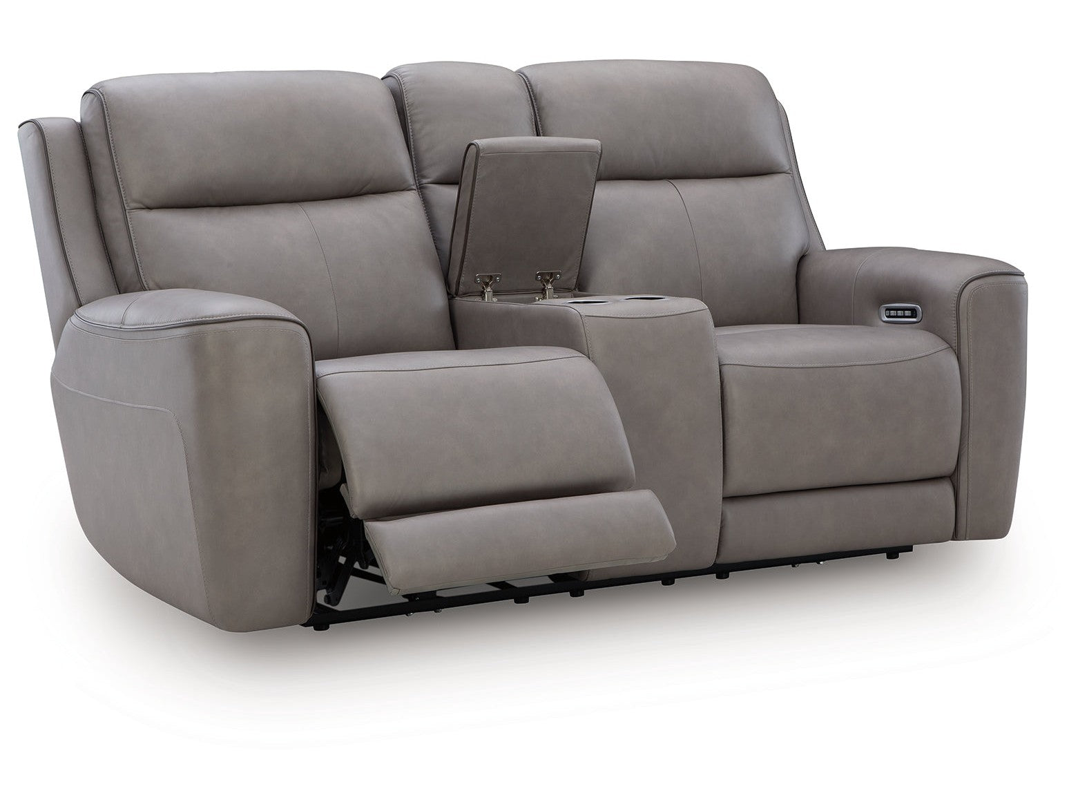 5Z-Comfort Coin Power Reclining Loveseat with Console - Ornate Home