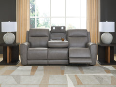 5Z-Comfort Coin Power Reclining Sofa with ADJ Headrest - Ornate Home