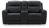 5Z-Comfort Onyx Power Reclining Loveseat/CON/ADJ HDRST (Online Special Price) - Ornate Home
