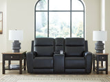 5Z-Comfort Onyx Power Reclining Loveseat/CON/ADJ HDRST - Ornate Home
