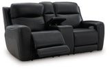 5Z-Comfort Onyx Power Reclining Loveseat/CON/ADJ HDRST - Ornate Home