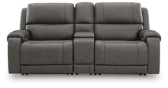 5Z-Harrenhurst Anchor 3-Piece Power Reclining Sectional Loveseat with Console - Ornate Home