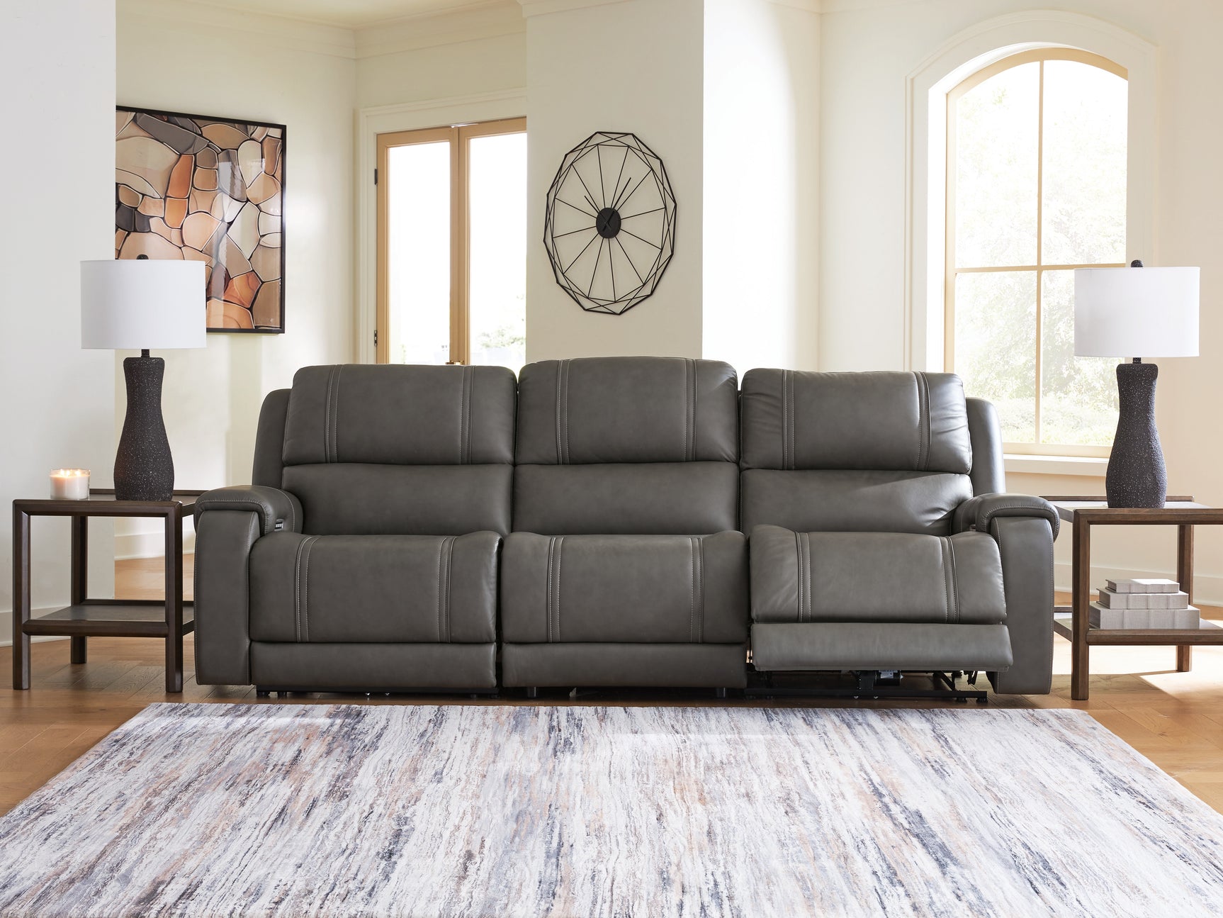 5Z - Pittson Anchor 3-Piece Power Sectional Reclining Sofa - Ornate Home