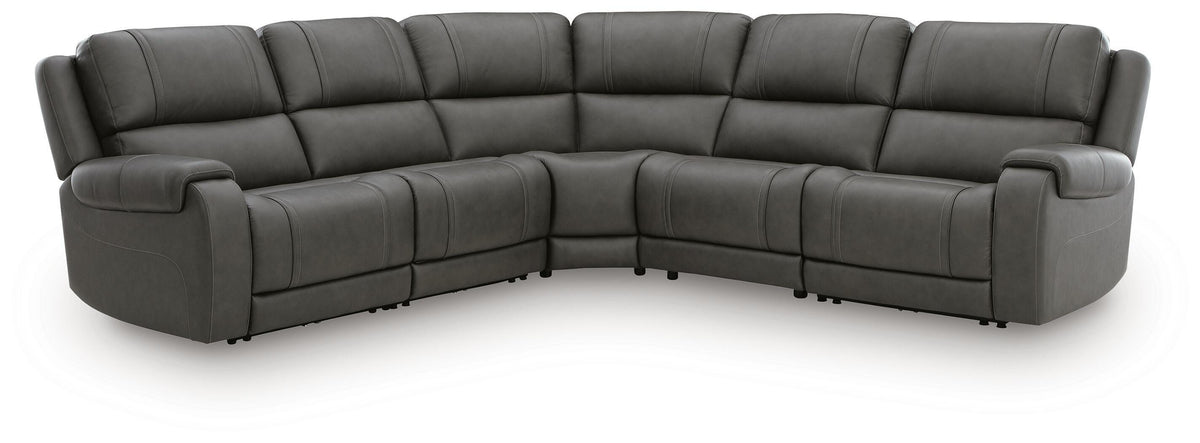 5Z - Pittson Anchor 5-Piece Power Reclining Sectional - Ornate Home