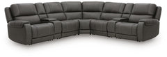 5Z - Pittson Anchor 7-Piece Power Reclining Sectional with 2 Storage Consoles - Ornate Home