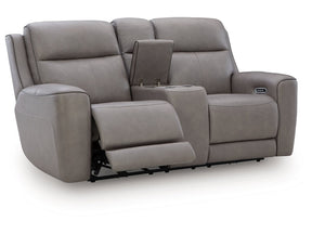 5Z-Relaxation Coin Power Reclining Loveseat with Console (Online Special Price) - Ornate Home