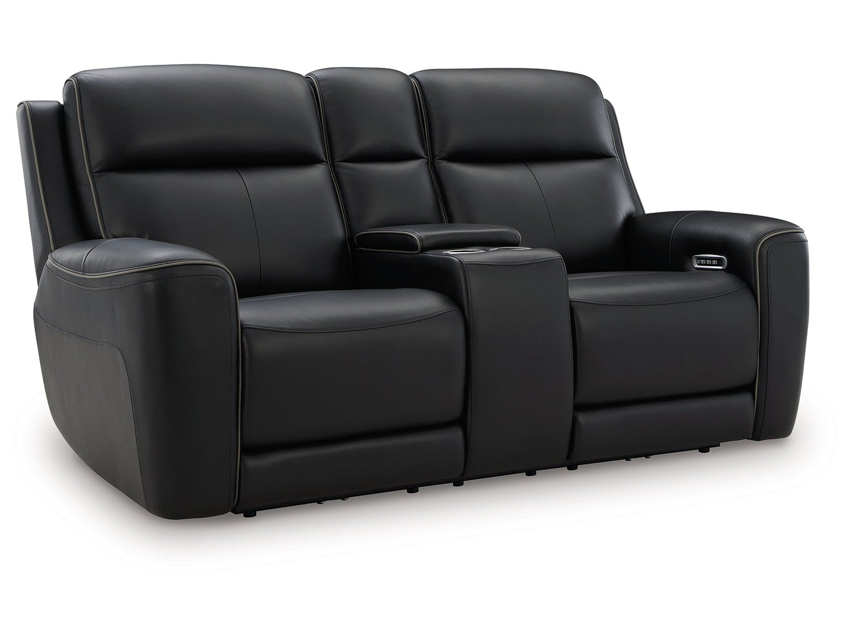 5Z-Relaxation Onyx Power Reclining Loveseat with Console - Ornate Home