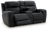 5Z-Relaxation Onyx Power Reclining Loveseat with Console - Ornate Home