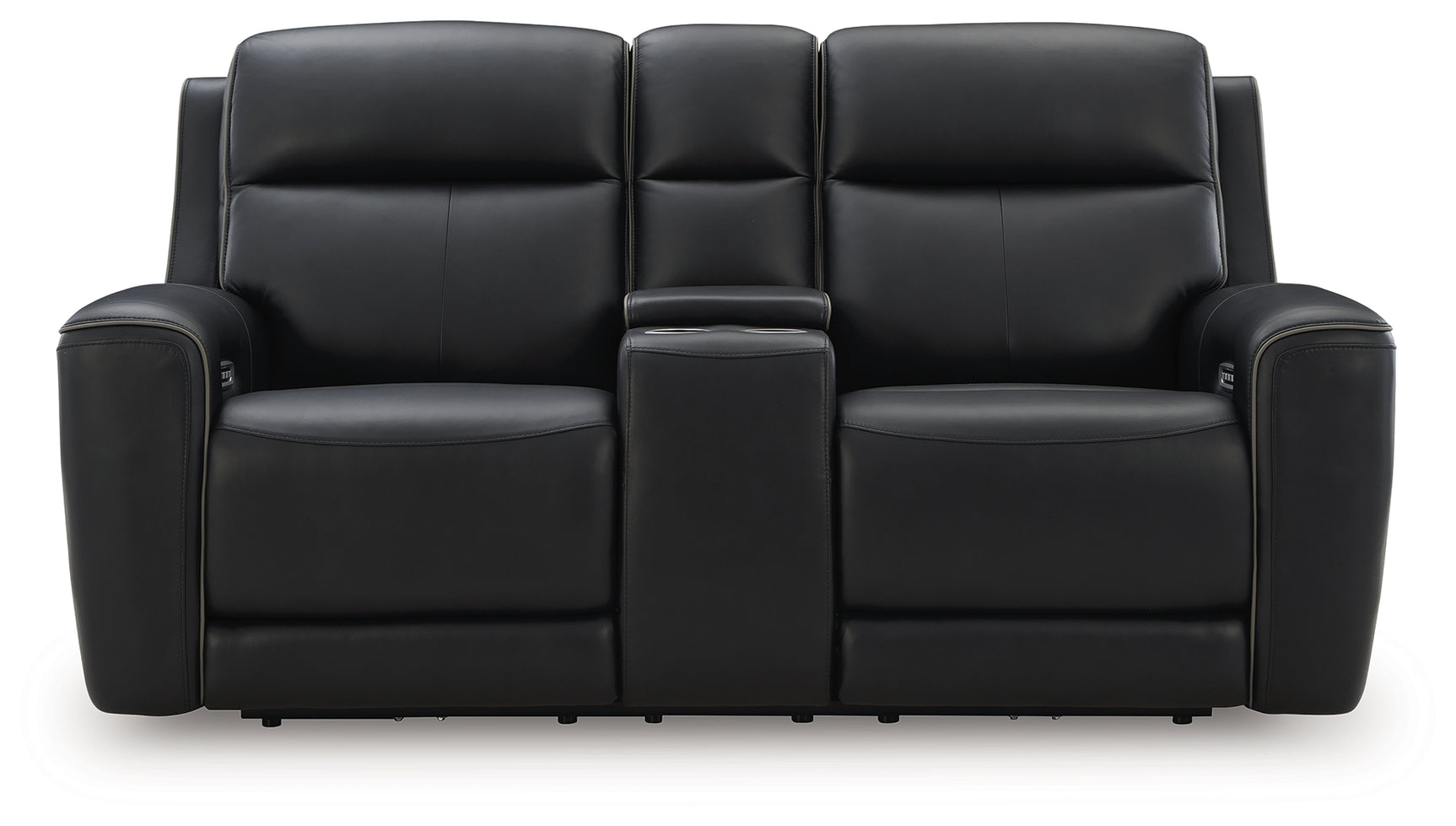 5Z-Relaxation Onyx Power Reclining Loveseat with Console - Ornate Home