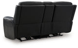 5Z-Relaxation Onyx Power Reclining Loveseat with Console - Ornate Home