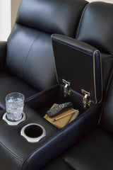 5Z-Relaxation Onyx Power Reclining Loveseat with Console - Ornate Home