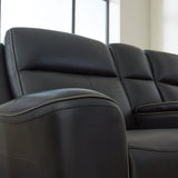 5Z-Relaxation Onyx Power Reclining Loveseat with Console - Ornate Home