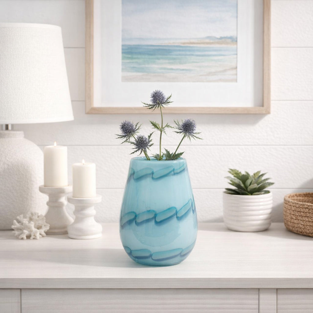 Helenaridge Blue Small Glass Vase