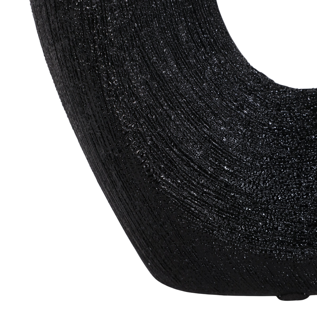 Alray Black Beaded Oval Cut Out Vase