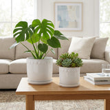 Lintonmore White Planters (Set of 2)