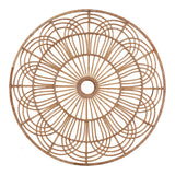Sage Hen Brown Wicker Round Wall Accent