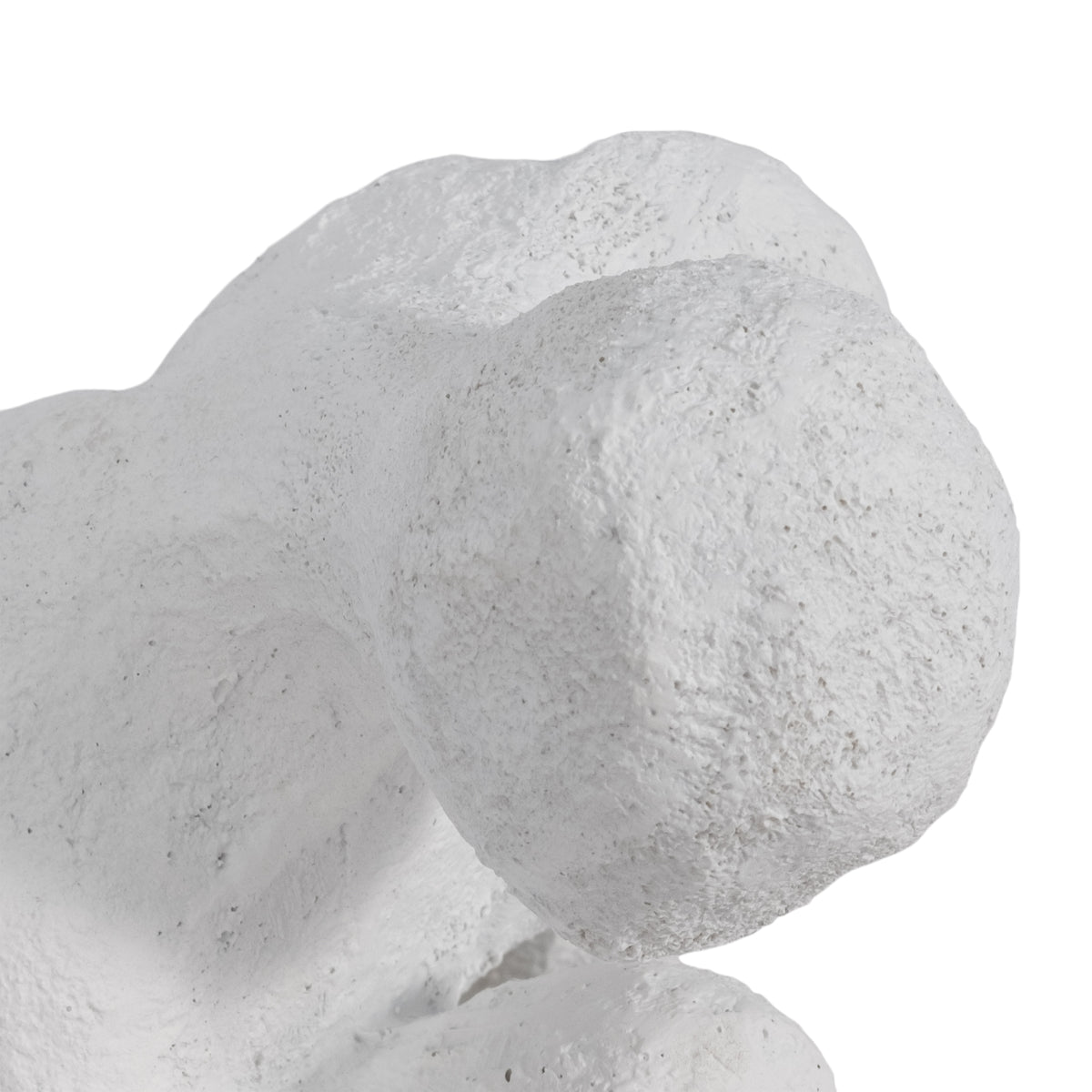 Coarsegold White Rough Texture Contemplating Figure