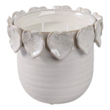 Old Adobe Ivory Wood Sage and Sea Salt Applique Candle