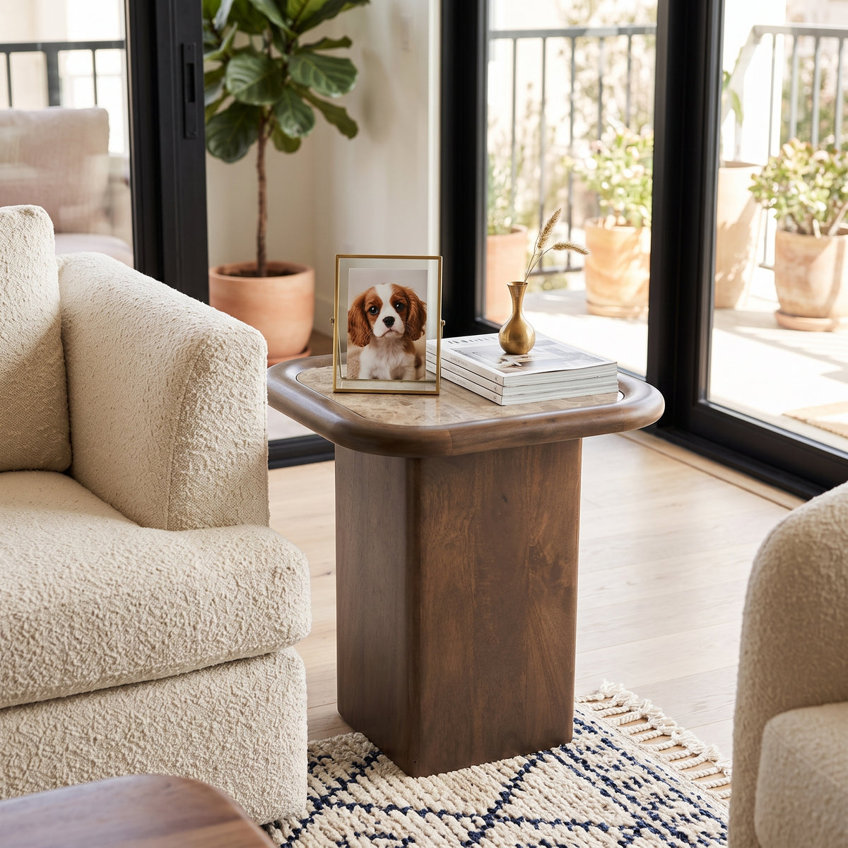 Caldale Brown/Tan Table
