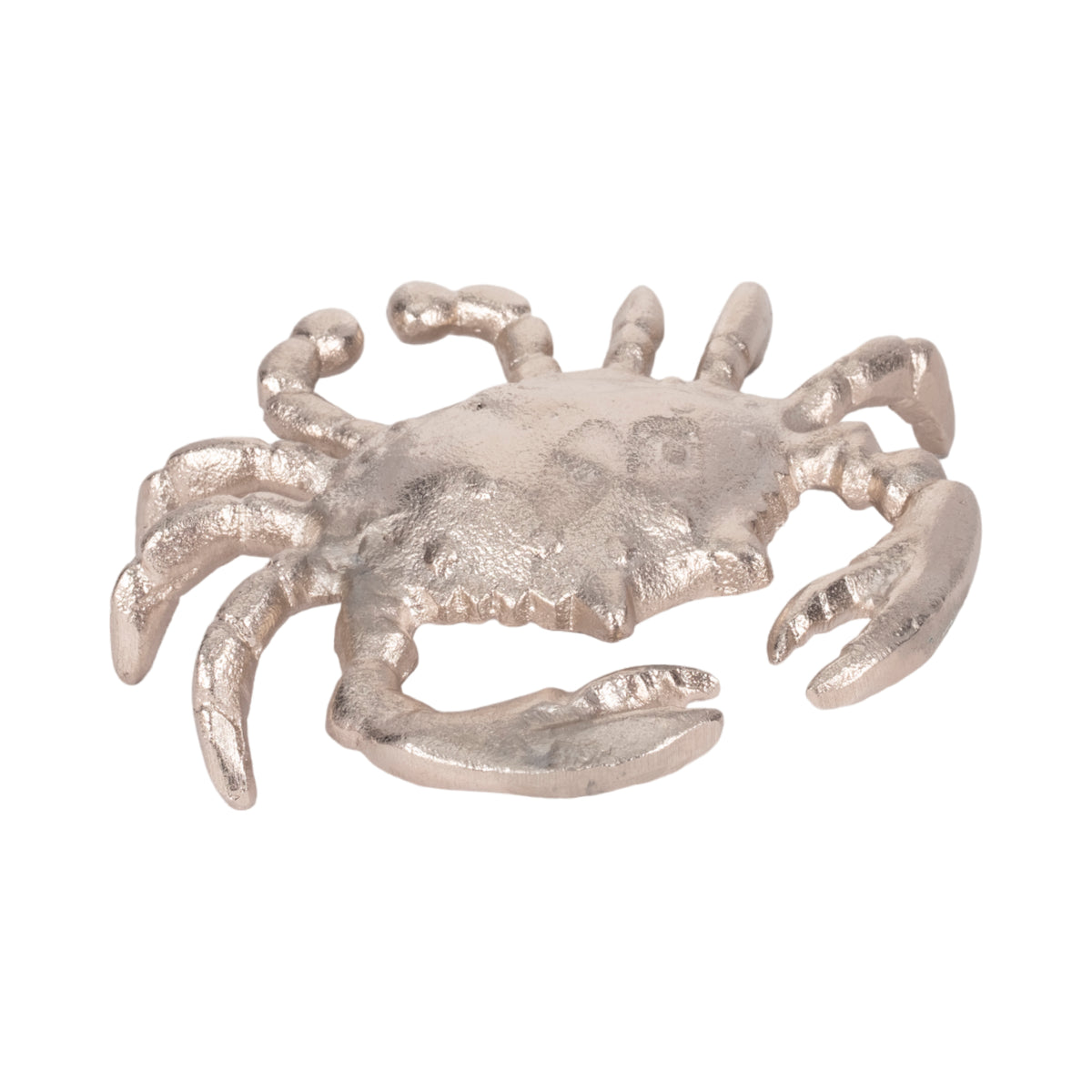 Imola Silver Metal Crab Decor