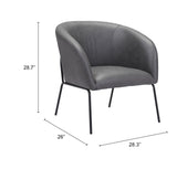 Quinten Vintage Gray Accent Chair