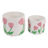 Gartondale Pink/Green Planters (Set of 2)