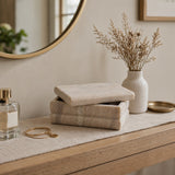 Elmira Beige Ribbed Layered Marble Box