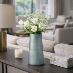 Dixonmore Blue Glass Vase