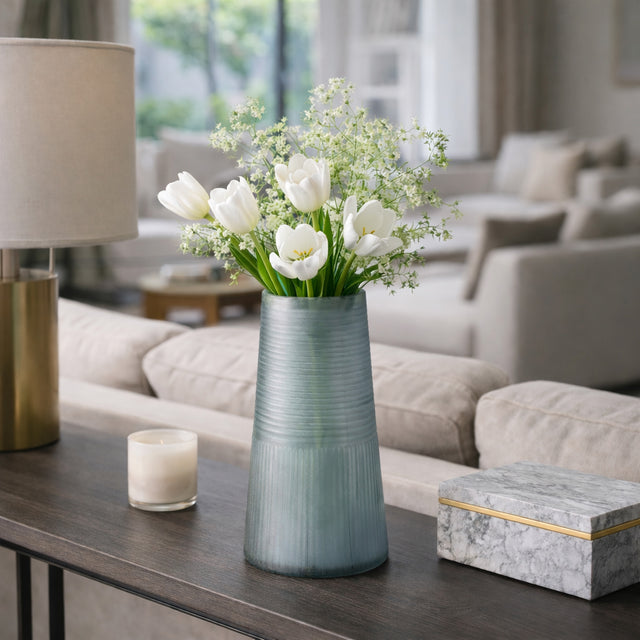 Dixonmore Blue Glass Vase