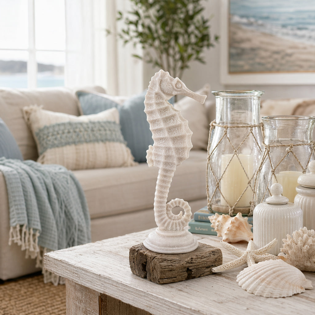 La Porte Tan Resin Sand Seahorse