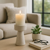 Carlin White Small Candle Holder