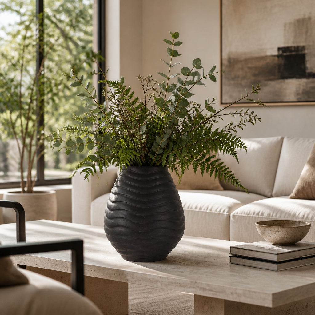 Havenoak Black Small Vase