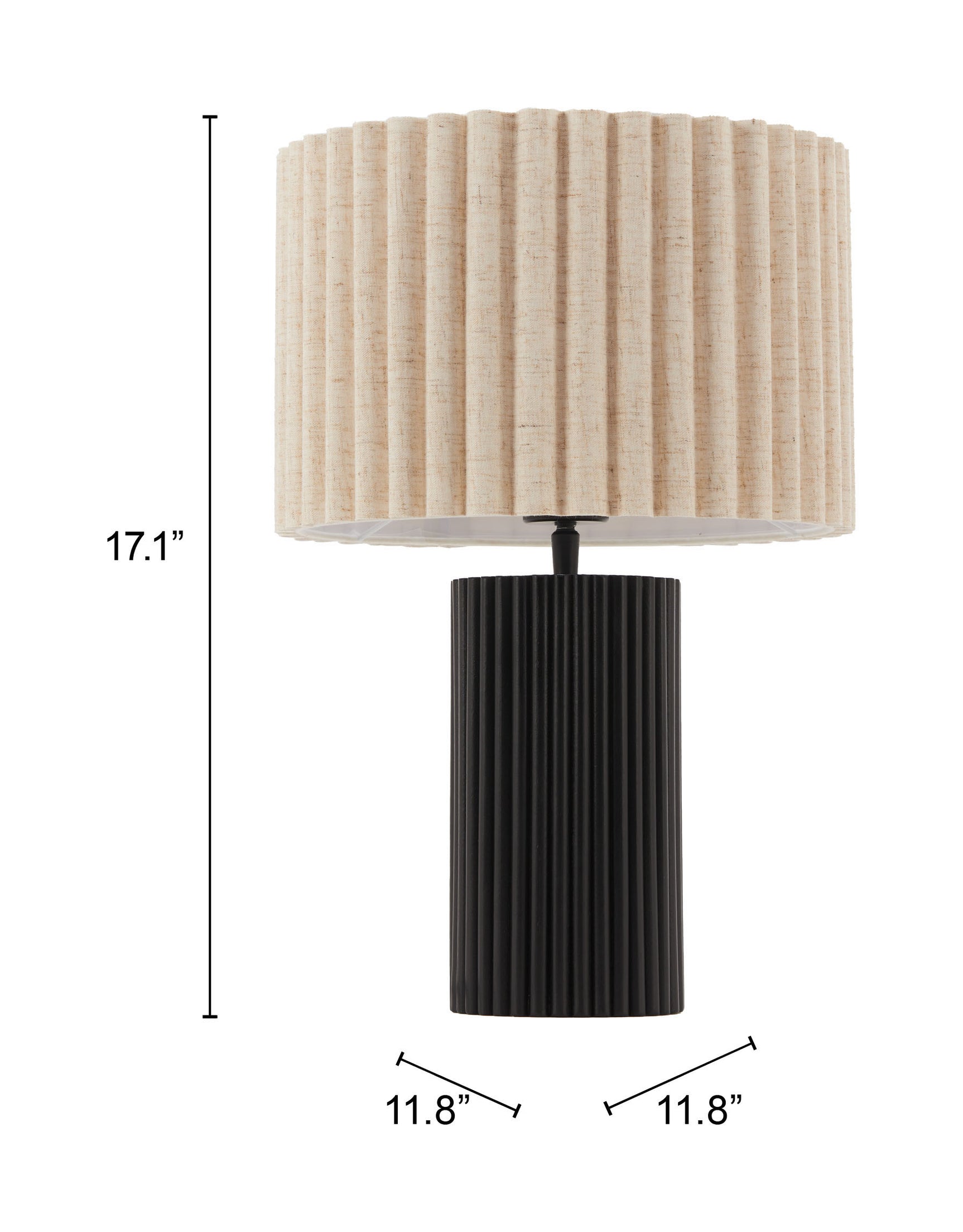 Aurora Beige & Black Table Lamp
