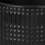 Cowell Black Ceramic Tribal Planter with Stand