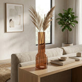 Hollisbeach Brown Small Glass Vase