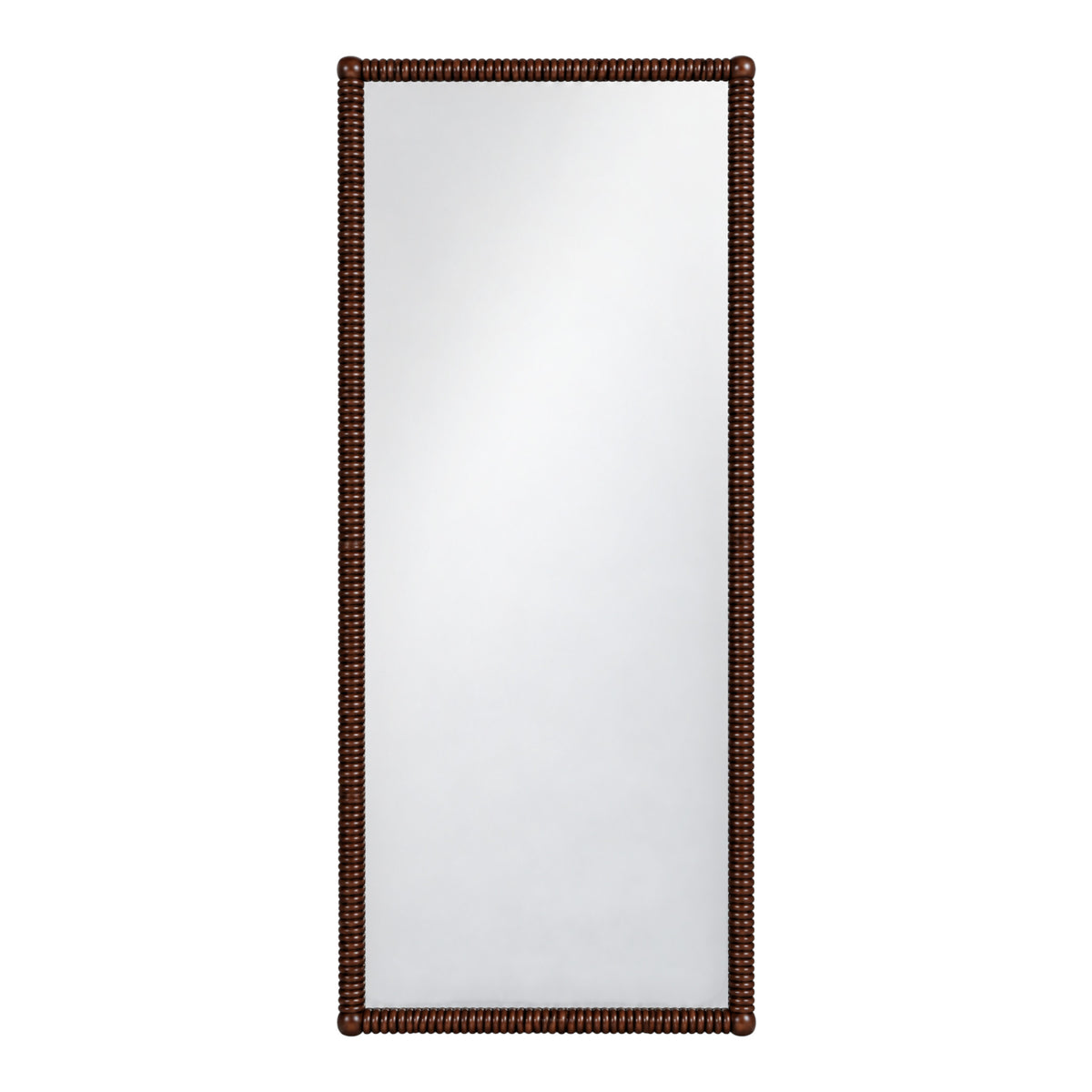 Greenhorn Dark Wood Spindle Wood Floor Mirror