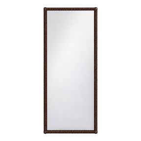 Greenhorn Dark Wood Spindle Wood Floor Mirror