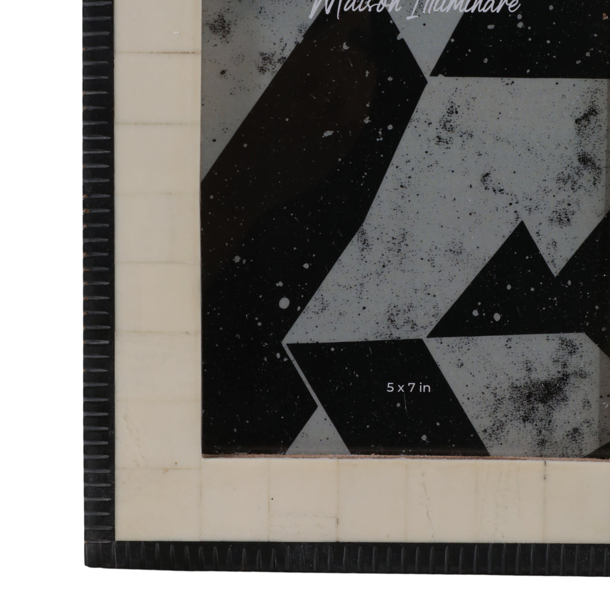 McKittrick Ivory/Black Etched Border Photo Frame