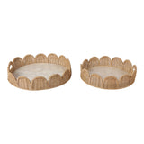 Ethanholm Ivory/Tan Trays (Set of 2)