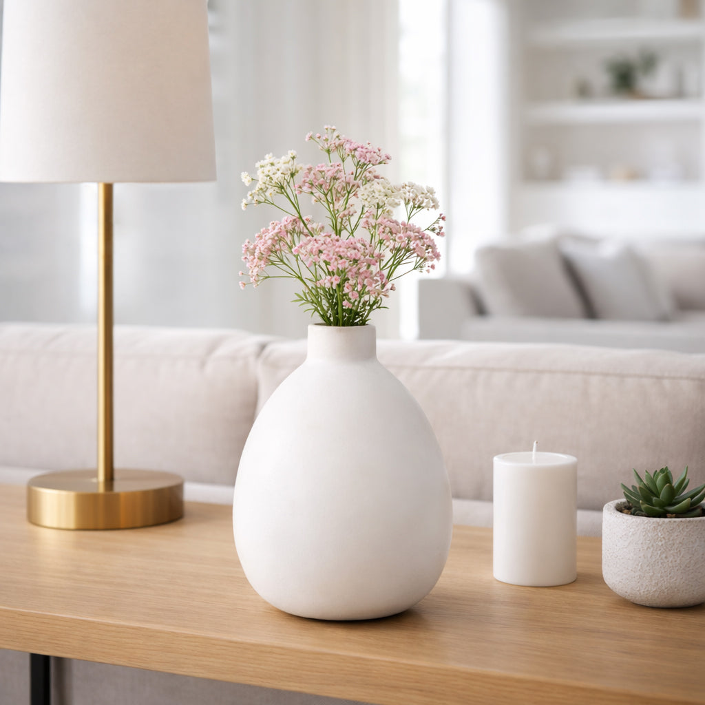 Duttonside White Small Vase