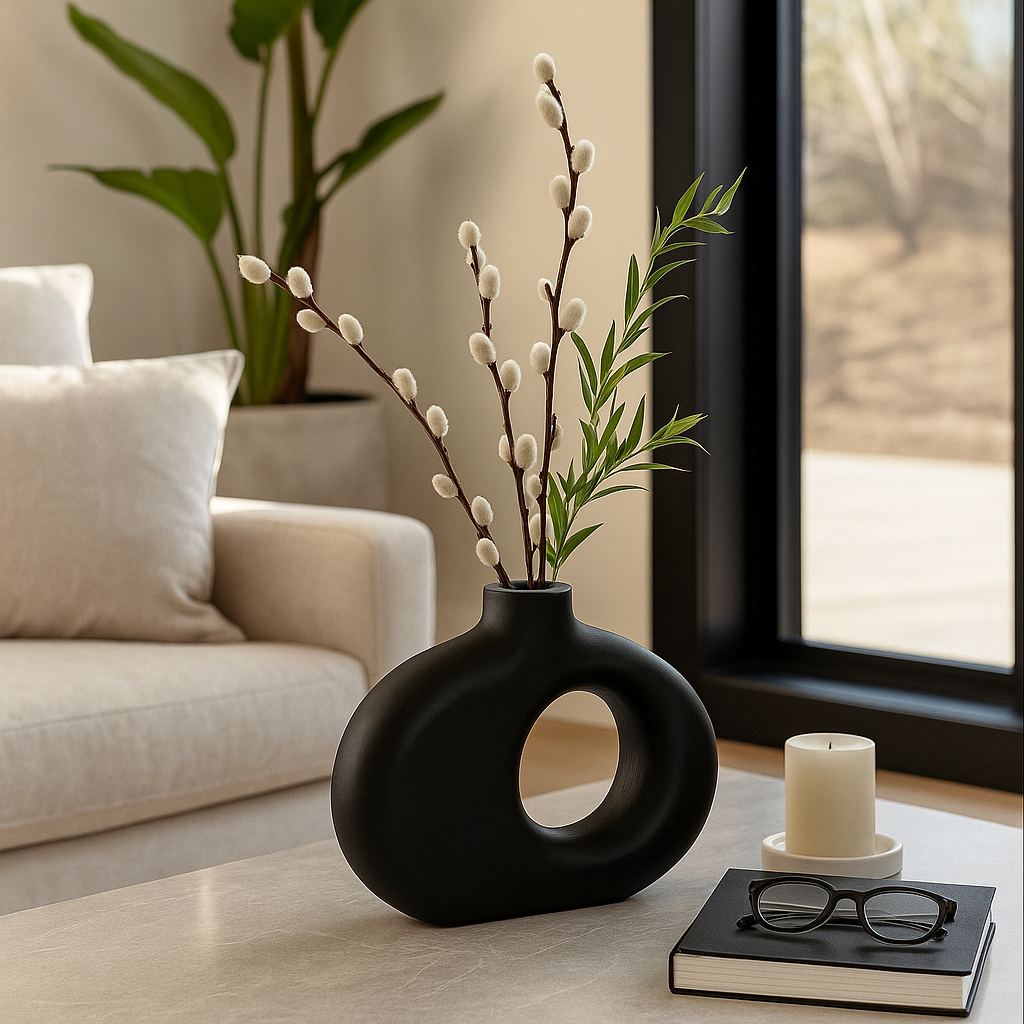 Griffinmoor Black Medium Vase