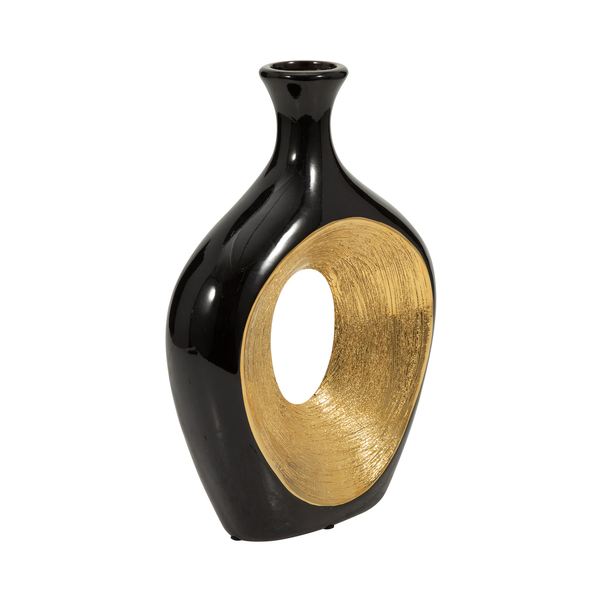 Hardencliff Black/Gold Vase